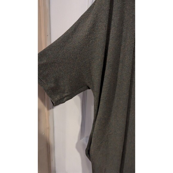 Eileen Fisher open front cardigan sz s olive green Casual Career Office Spring - Picture 3 of 5